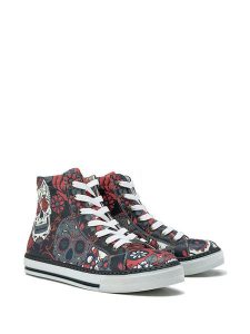 Goby Sneakersy w kolorze czarnym ze wzorem rozmiar: 40. Czarne trampki Goby, bez wzorów, z materiału, za kostkę, bez zapięcia. Za 217,99 zł.