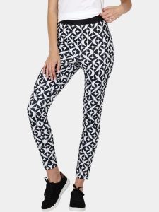 Legginsy Damskie Luhta Idula. Białe legginsy Luhta, bez wzorów, z materiału. Za 309,00 zł.