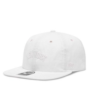 Czapka z daszkiem 47 Brand. Białe czapki 47 Brand, bez wzorów. Za 99,99 zł.