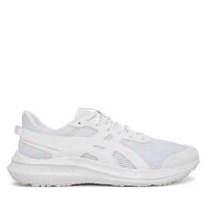 Buty do biegania Asics. Białe buty sportowe ASICS, bez wzorów, bez zapięcia, do biegania. Za 239,99 zł.