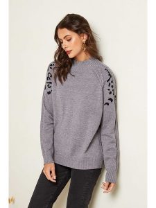 Soft Cashmere Sweter w kolorze szaro-czarnym rozmiar: 34/36. Czarne golfy Soft Cashmere, bez wzorów. Za 107,45 zł.