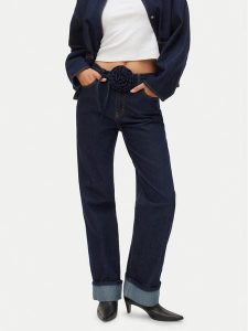 Vero Moda Jeansy Vmallison Mr Straight Rosebelt Jns Si346 10339315 Granatowy Regular Fit. Niebieskie jeansy Vero Moda, bez wzorów, z bawełny. Za 219,99 zł.
