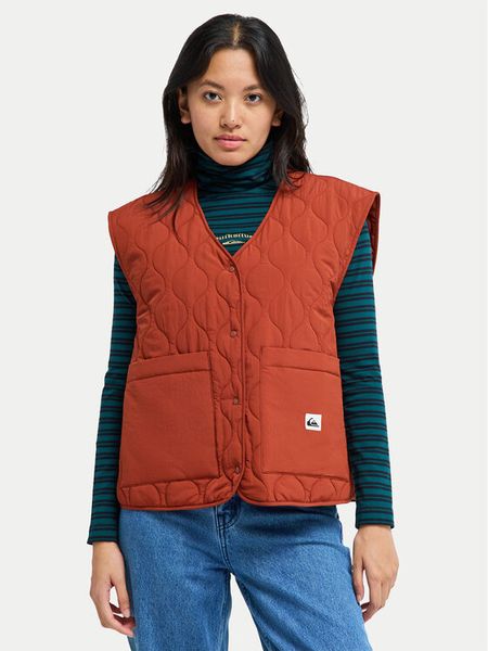 Quiksilver Bezrękawnik Kalong EQWJK03085 Czarny Boxy Fit. Czarne kamizelki Quiksilver, m, bez wzorów, z syntetyku, bez kołnierzyka, bez ramiączek, bez kaptura. Za 339,99 zł.