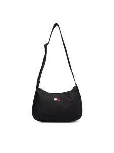 Tommy Jeans Torebka Tjw Ess Daily Shoulder Bag AW0AW17888 Czarny. Czarne torebki klasyczne Tommy Jeans, bez wzorów, z jeansu, bez dodatków. Za 209,99 zł.