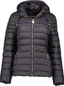 Geographical Norway Kurtka pikowana "Beya" w kolorze czarnym rozmiar: L. Czarne kurtki Geographical Norway, l, bez wzorów, bez kaptura. Za 256,54 zł.