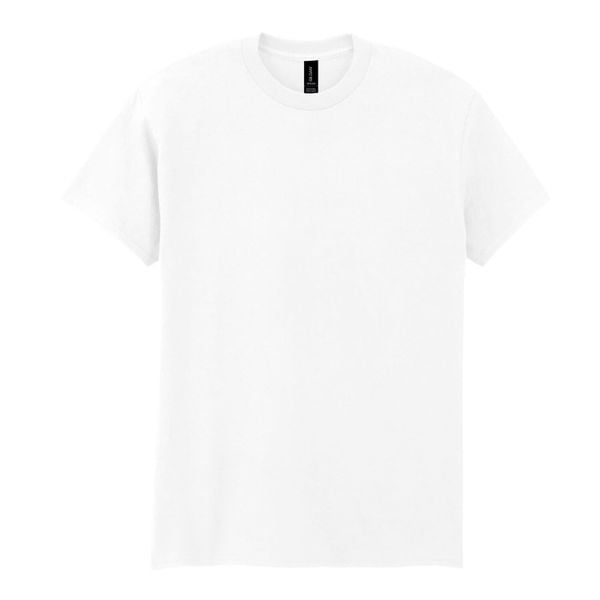 Koszulka DryBlend Unisex Dla Dorosłych. Białe bluzki GILDAN, xl, bez wzorów, sportowe, bez kołnierzyka, bez ramiączek. Za 53,99 zł.