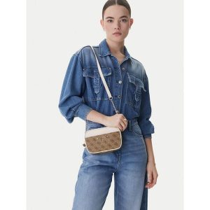 Torebka Guess. Brązowe torebki klasyczne Guess, z aplikacjami, bez dodatków. Za 674,99 zł.