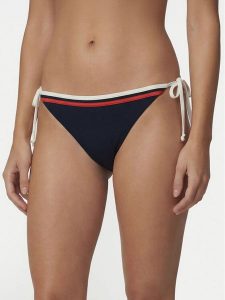 Tommy Hilfiger Dół od bikini UW0UW06557 Granatowy. Niebieskie bikini TOMMY HILFIGER, bez wzorów, z syntetyku. Za 189,99 zł.