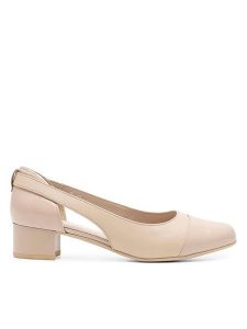 Lasocki Czółenka WB-3064-07 Beżowy. Brązowe czółenka Lasocki, bez wzorów, ze skóry, bez obcasa, bez zapięcia. Za 209,99 zł.