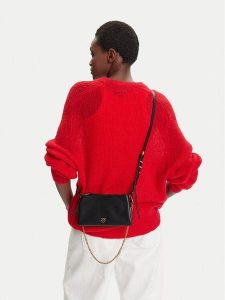 PINKO Torebka Double Mini Al 25-26 PLTT 105359 A0QO Czarny. Czarne torebki klasyczne Pinko, bez wzorów, ze skóry, bez dodatków. Za 656,99 zł.