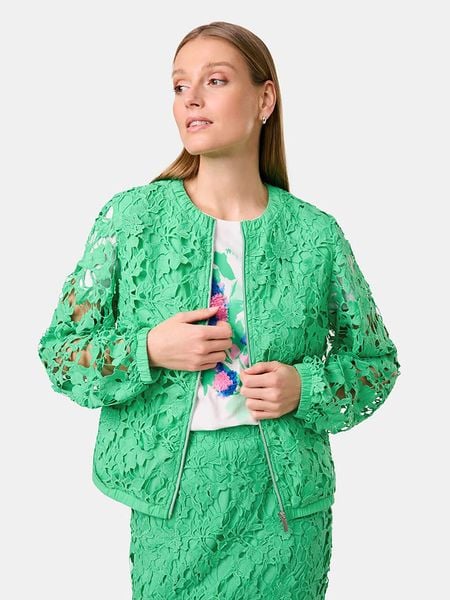 Gerry Weber Kurtka przejściowa w kolorze zielonym rozmiar: 40. Zielone kurtki Gerry Weber, bez wzorów, bez kaptura. Za 170,07 zł.