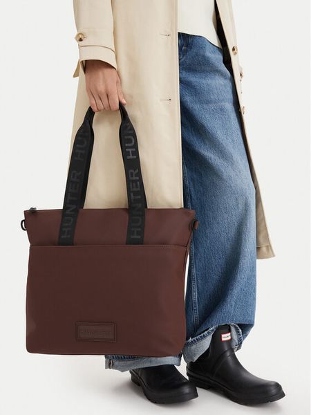 Hunter Torebka CWBEO-HTR-E-002-05 Brązowy. Brązowe shopper bag Hunter, bez wzorów, z syntetyku, bez dodatków. Za 229,99 zł.