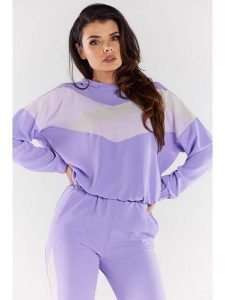 Awama Bluza w kolorze lawendowym rozmiar: M. Różowe bluzy Awama, m, bez wzorów, z kapturem. Za 107,99 zł.