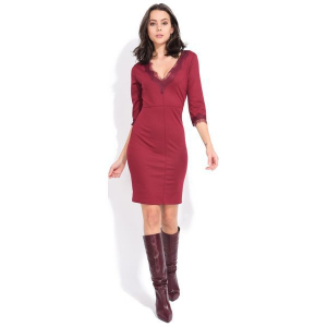 Fille Du Couturier Sukienka Damska Deborah 42 Burgund. Sukienki marki Fille Du Couturier. W wyprzedaży za 240,00 zł.
