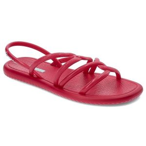 Różowe Sandały Ipanema Modne Wsuwane Obuwie Damskie. Czerwone sandały Ipanema, bez wzorów, z materiału, bez obcasa, bez zapięcia. Za 79,99 zł.