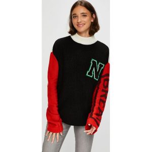Noisy May - Sweter. Szare swetry oversize marki Noisy may, z dzianiny. W wyprzedaży za 149,90 zł.