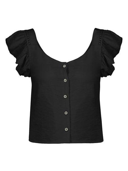 Sublevel Bluzka w kolorze czarnym rozmiar: M/L. Czarne bluzki Sublevel, l, bez wzorów, z koronki, bez kołnierzyka, bez ramiączek. Za 61,31 zł.