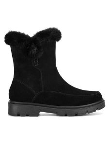 Go Soft Botki WFA2828-1Z Czarny. Czarne botki Go Soft, bez wzorów, ze skóry, bez obcasa, na płaskiej podeszwie, bez zapięcia. Za 279,99 zł.