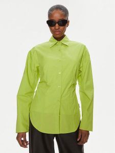 Hugo Koszula Ezrya 50506844 Zielony Regular Fit. Zielone koszule Hugo, bez wzorów, z bawełny, bez kołnierzyka, bez ramiączek. Za 489,99 zł.
