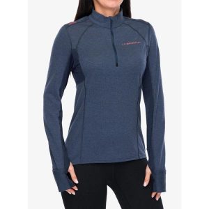 Bluza do biegania damska La Sportiva Swift Long Sleeve. Niebieskie bluzy La Sportiva, bez wzorów, bez kaptura. Za 362,99 zł.