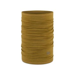 Komin chusta wielofunkcyjna z wełny merino lightweight. Niebieskie szaliki Buff, na jesień, bez wzorów, z materiału. Za 109,99 zł.