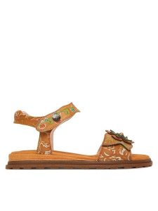 Laura Vita Sandały Brownieo 02 Beżowy. Brązowe sandały LAURA VITA, bez wzorów, ze skóry, bez obcasa, na płaskiej podeszwie, bez zapięcia. Za 379,99 zł.