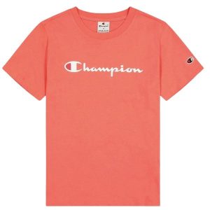 T-shirt Damski Z Bawełny Z Krótkim Rękawem. Brązowe t-shirty Champion, s, bez wzorów, z bawełny, bez kołnierzyka, bez ramiączek. Za 132,99 zł.