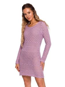 Made of emotion Sukienka w kolorze lawendowym rozmiar: S/M. Różowe sukienki Made Of Emotion, na co dzień, m, bez wzorów, bez kołnierzyka, bez ramiączek, maxi, proste. Za 61,89 zł.