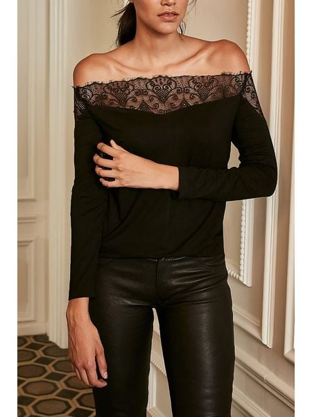 LA Angels Koszulka w kolorze czarnym rozmiar: XL. Czarne bluzki LA Angels, xl, bez wzorów, z koronki, bez kołnierzyka, bez ramiączek. Za 148,26 zł.