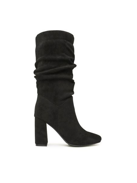 Jenny Fairy Kozaki LS5840-04 Czarny. Czarne kozaki Jenny Fairy, bez wzorów, z lycry, bez obcasa, na słupku, bez zapięcia. Za 199,99 zł.