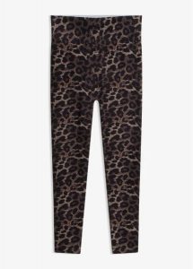 Bezszwowe legginsy modelujące z gumką w talii. Czarne legginsy bonprix, bez wzorów. Za 84,99 zł.