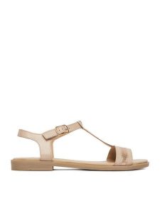 Lasocki Sandały CEO-WI23-FOXI-60 Beżowy. Brązowe sandały Lasocki, bez wzorów, ze skóry, bez obcasa, na płaskiej podeszwie, bez zapięcia. Za 149,99 zł.