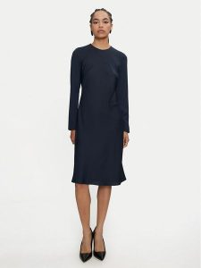 Calvin Klein Sukienka codzienna K20K207683 Granatowy Regular Fit. Niebieskie kombinezony Calvin Klein, na co dzień, bez wzorów, z syntetyku, bez kołnierzyka, bez ramiączek, proste. Za 659,99 zł.