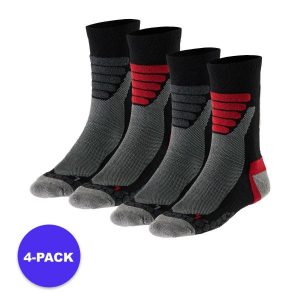 Skarpety turystyczne unisex – Multi czarne – 4 pary. Czarne skarpetki XTREME, bez wzorów, z elastanu. Za 185,79 zł.