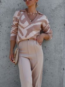 LA Angels Sweter w kolorze kremowo-jasnobrązowym rozmiar: L. Brązowe swetry oversize LA Angels, l, bez wzorów, bez ramiączek. Za 152,99 zł.