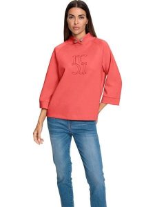 Heine Bluza w kolorze czerwonym rozmiar: 42. Czerwone bluzy Heine, bez wzorów, bez kaptura. Za 88,95 zł.