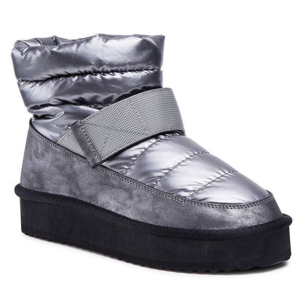 Botki Jenny Fairy. Szare botki Jenny Fairy, bez wzorów, bez obcasa, na płaskiej podeszwie, bez zapięcia. Za 89,98 zł.