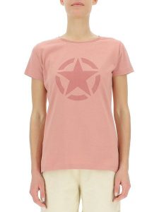 Jeep Koszulka w kolorze szaroróżowym rozmiar: XS. Różowe bluzki Jeep, xs, bez wzorów, z bawełny, bez kołnierzyka, bez ramiączek. Za 50,78 zł.