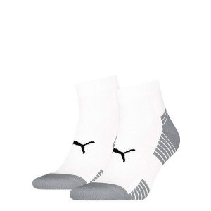 Skarpety PUMA Sport Cushioned Quarter 2 pary. Białe skarpetki Puma, bez wzorów. Za 62,99 zł.