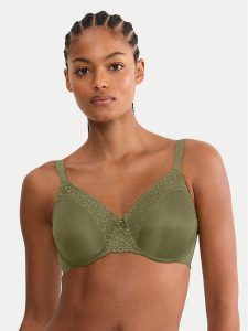 Triumph Biustonosz z fiszbiną Ladyform Soft 10224866 Zielony. Zielone biustonosze Triumph, bez wzorów, z syntetyku. Za 189,99 zł.