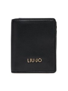 Liu Jo Portfel Ecs Xs Bifold AA5216 E0015 Czarny. Czarne portfele Liu Jo, bez wzorów, ze skóry. Za 189,99 zł.