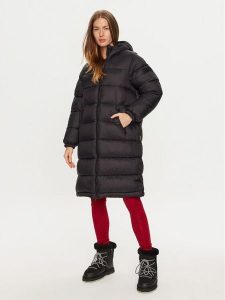 Napapijri Płaszcz zimowy A-Box Logo NP0A4HZ3 Czarny Regular Fit. Czarne płaszcze Napapijri, na zimę, xl, bez wzorów, z syntetyku, bez kaptura. Za 909,99 zł.