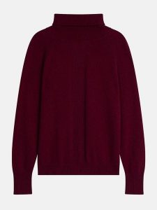 Just Cashmere Kaszmirowy golf w kolorze bordowym rozmiar: XXL. Czerwone golfy Just Cashmere, bez wzorów, z kaszmiru. Za 477,45 zł.