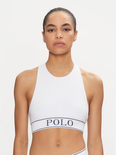 Polo Ralph Lauren Biustonosz top 4P3007 Biały. Białe biustonosze Polo Ralph Lauren, bez wzorów, z syntetyku. Za 189,99 zł.