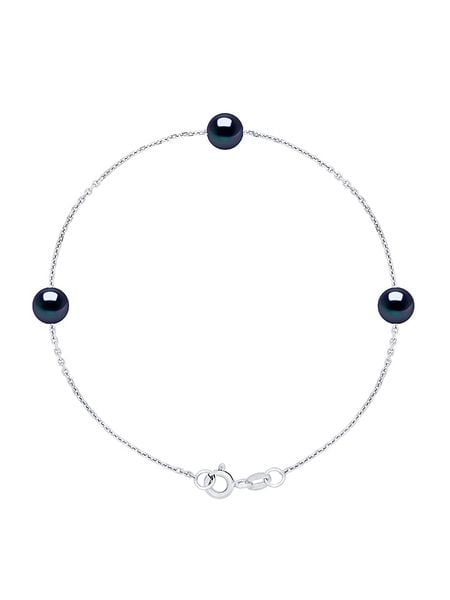 Pearline Srebrna bransoletka z perłą rozmiar: onesize. Niebieskie bransoletki Pearline, z perłą, srebrne. Za 217,99 zł.