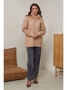 Soft Cashmere Kardigan w kolorze jasnobrązowym rozmiar: 34/36. Brązowe kardigany Soft Cashmere, z kaszmiru. Za 104,99 zł.