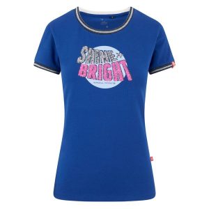 Koszulka damska Imperial Riding Shine Bright. Niebieskie koszulki sportowe IMPERIAL RIDING, bez wzorów, bez ramiączek. Za 170,00 zł.