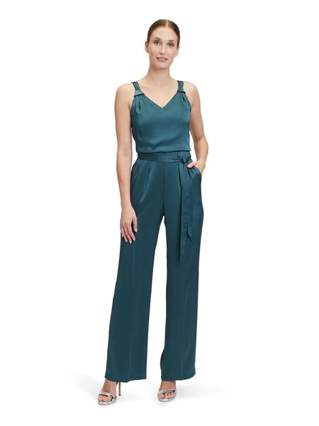 Vera Mont Kombinezon w kolorze turkusowym rozmiar: 44. Niebieskie kombinezony Vera Mont, bez wzorów, bez kołnierzyka, bez ramiączek. Za 157,73 zł.