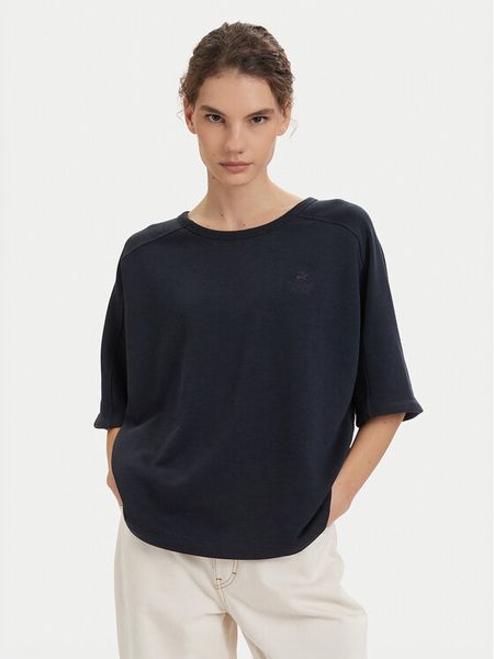 Beverly Hills Polo Club T-Shirt P-SS26W-TS0081 Granatowy Oversize. Niebieskie t-shirty Beverly Hills Polo Club, l, bez wzorów, z bawełny, bez kołnierzyka, bez ramiączek. Za 149,99 zł.