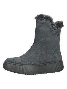 Ara Shoes Botki zimowe w kolorze antracytowym rozmiar: 38. Czarne botki Ara Shoes, na zimę, bez wzorów, z materiału, bez obcasa, na platformie, bez zapięcia. Za 241,33 zł.